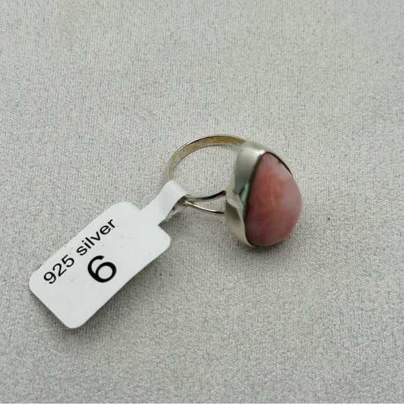 Pink Peruvian Opal S925 Ring - Picture 5 of 5